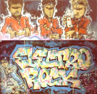 electro rock piece by the chome angelz 1985